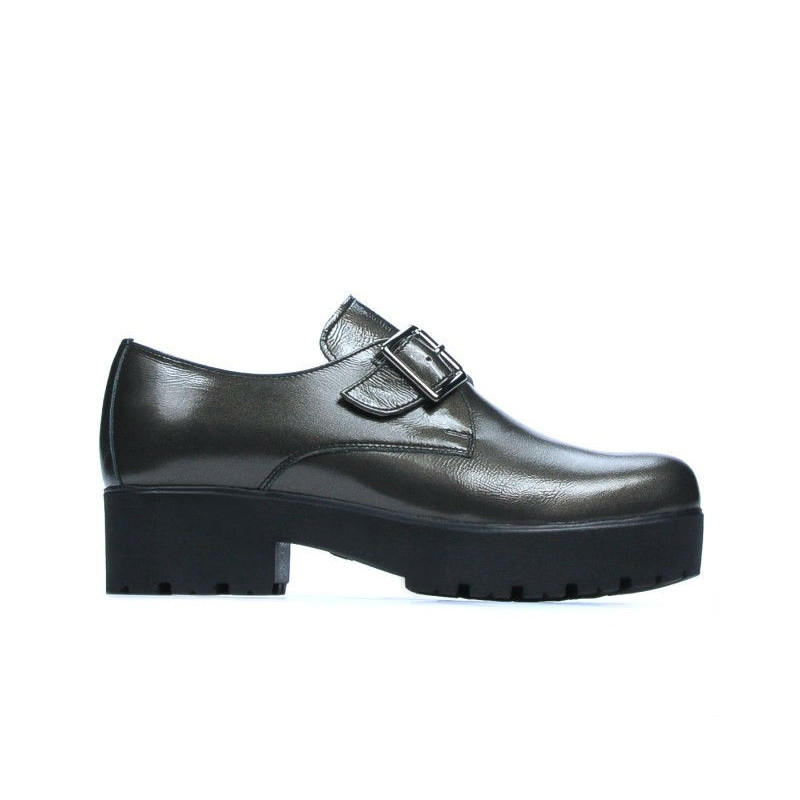 Casualowe buty damskie 670 w lakierowanym miedzianym kolorze