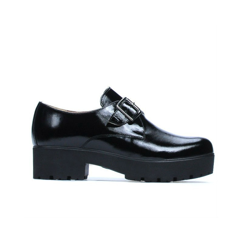Damskie buty casual 670 lakierowane czarne