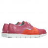Buty casual damskie 7001 różowe kombinowane