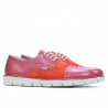Buty casual damskie 7001 różowe kombinowane