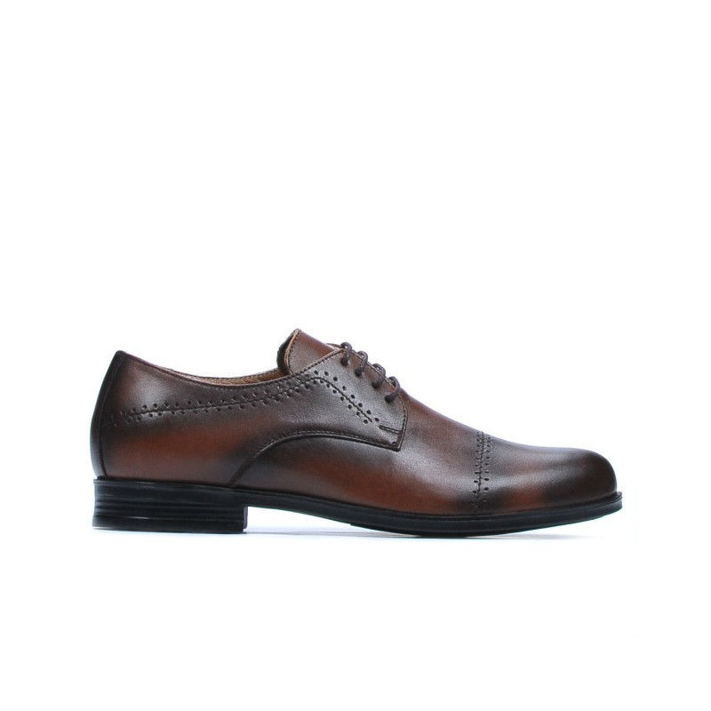 Eleganckie buty młodzieżowe 396 a brązowe