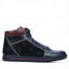 Męskie botki 467 indigo+bordo