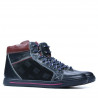 Męskie botki 467 indigo+bordo