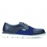 Damskie buty casual 7001 indigo kombinowany