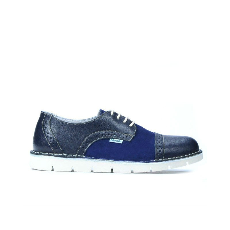 Damskie buty casual 7001 indigo kombinowany