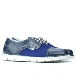 Damskie buty casual 7001 indigo kombinowany
