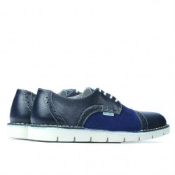 Damskie buty casual 7001 indigo kombinowany
