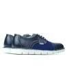 Damskie buty casual 7001 indigo kombinowany