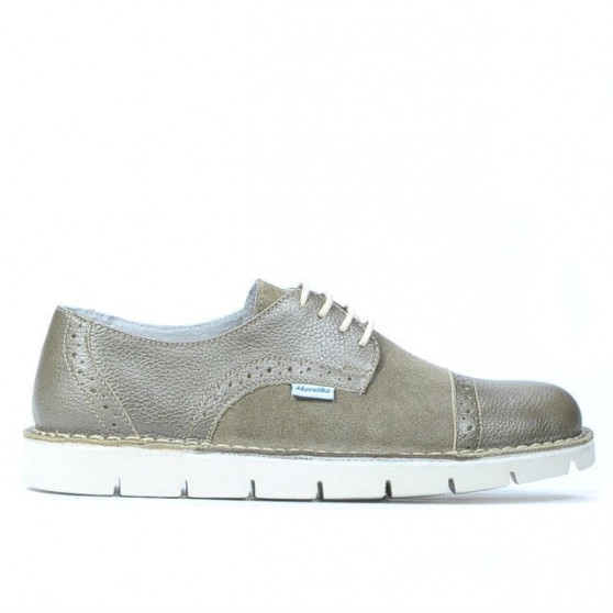 Buty casual damskie 7001 piasek kombinowany