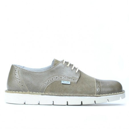 Buty casual damskie 7001 piasek kombinowany