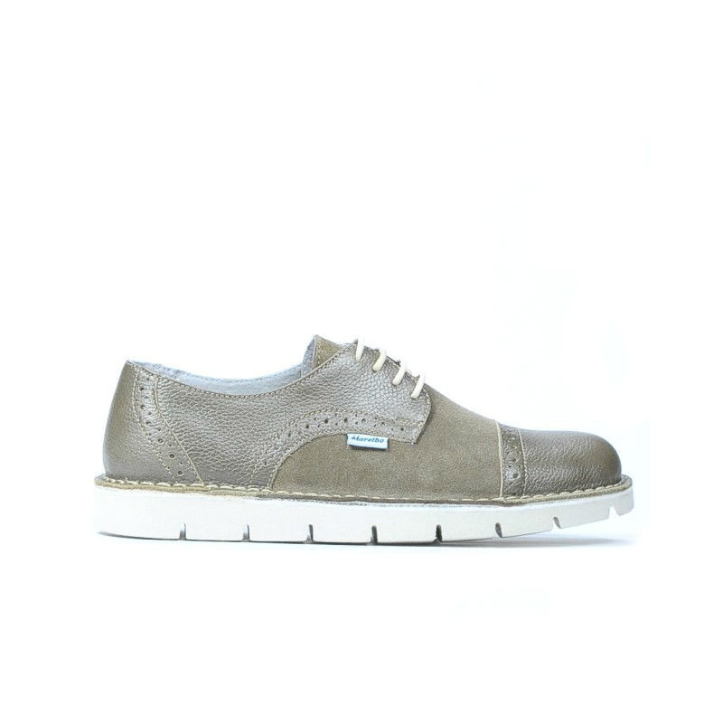Buty casual damskie 7001 piasek kombinowany