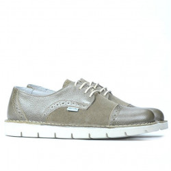 Buty casual damskie 7001 piasek kombinowany