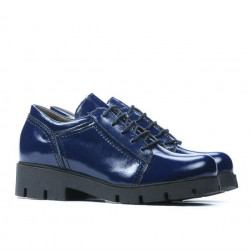 Dziecięce buty 158 lakierowane indygo