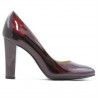 Damskie eleganckie buty 1214 lakier bordowy01