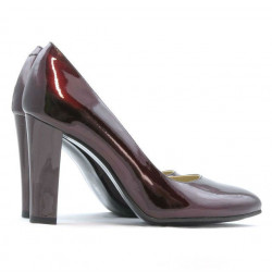 Damskie eleganckie buty 1214 lakier bordowy01