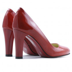 Eleganckie buty damskie 1243 lakierowane czerwone01