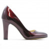 Eleganckie buty damskie 1243 lakier bordowy01