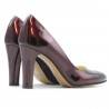 Eleganckie buty damskie 1243 lakier bordowy01