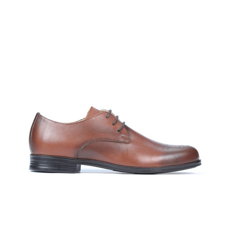 Eleganckie buty młodzieżowe 398 a brązowe