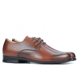 Eleganckie buty młodzieżowe 398 a brązowe