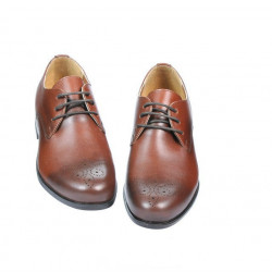 Eleganckie buty młodzieżowe 398 a brązowe