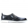 Czarne buty casual męskie 7201