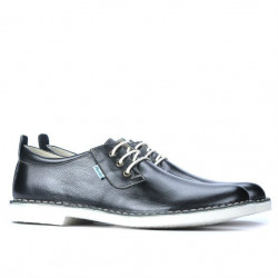 Czarne buty casual męskie 7201