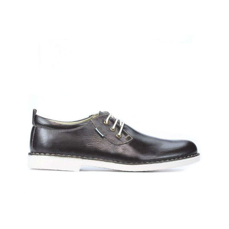Casualowe buty męskie 7201 kawa