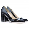 Eleganckie/casualne buty damskie 1254 lakier czarny
