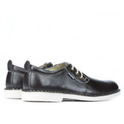 Buty casual męskie (duże rozmiary) 7201m kawa