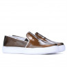 Damskie buty sportowe 658 lakierowane miedziane biz