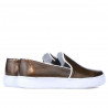 Damskie buty sportowe 658 lakierowane miedziane biz