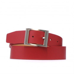 Pasek damski 02m czerwony