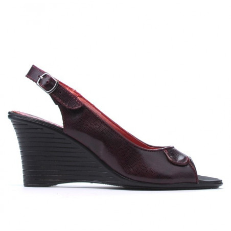 Sandały damskie 596 bordo