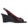 Sandały damskie 596 bordo