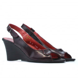 Sandały damskie 596 bordo