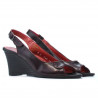Sandały damskie 596 bordo
