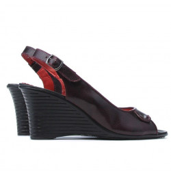 Sandały damskie 596 bordo