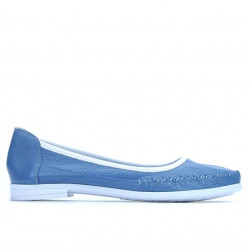 Damskie baleriny 676 niebieskie