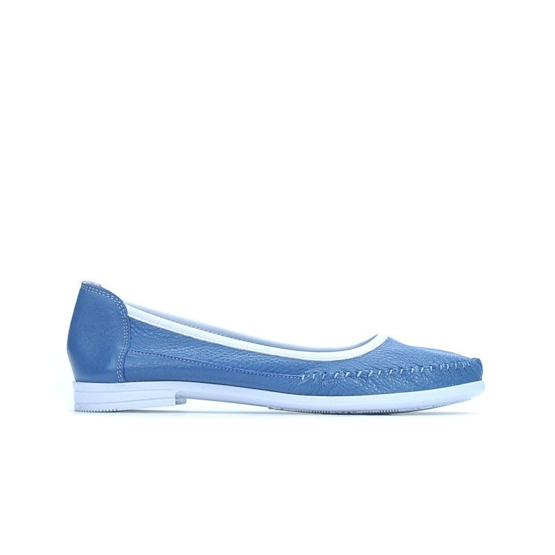 Damskie baleriny 676 niebieskie