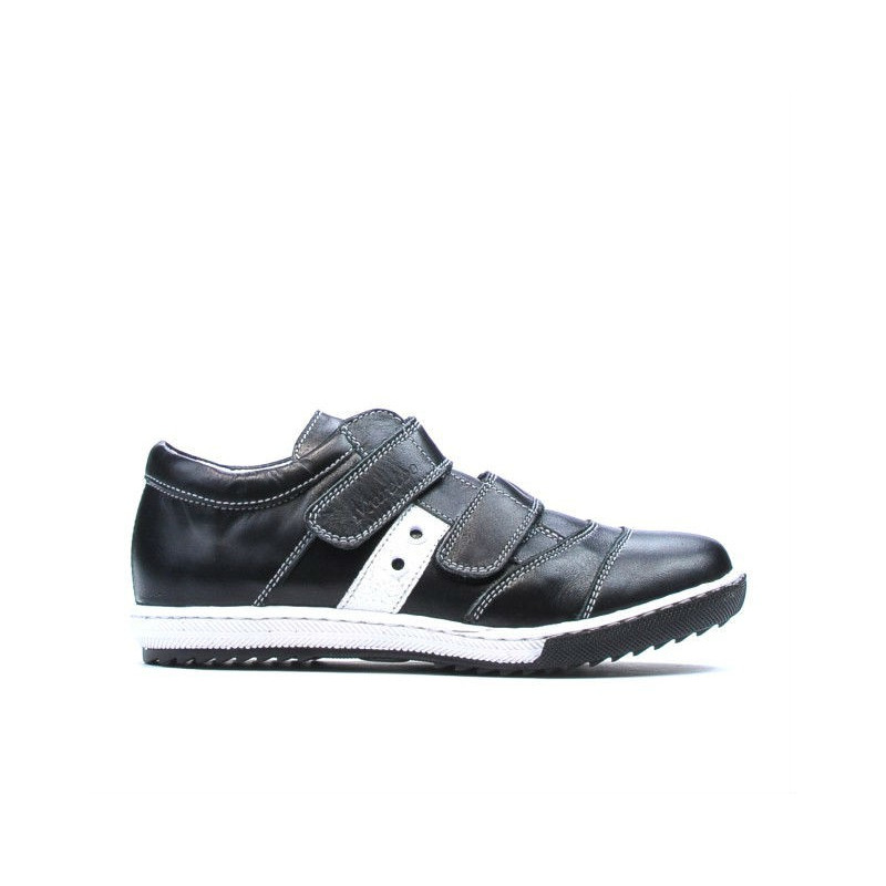 Dziecięce buty 134 czarne+białe