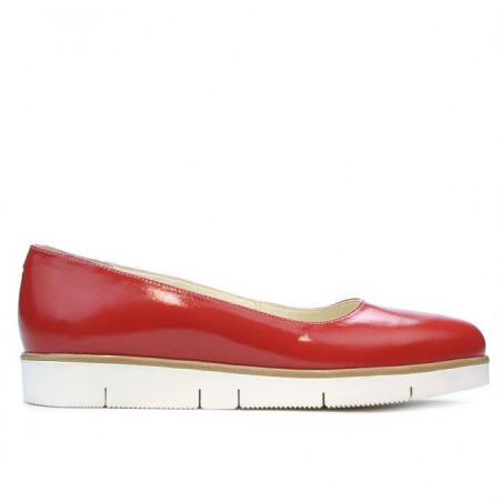 Damskie buty casual 677 lakierowane czerwone