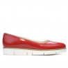 Damskie buty casual 677 lakierowane czerwone