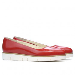 Damskie buty casual 677 lakierowane czerwone