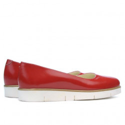 Damskie buty casual 677 lakierowane czerwone