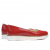 Damskie buty casual 677 lakierowane czerwone