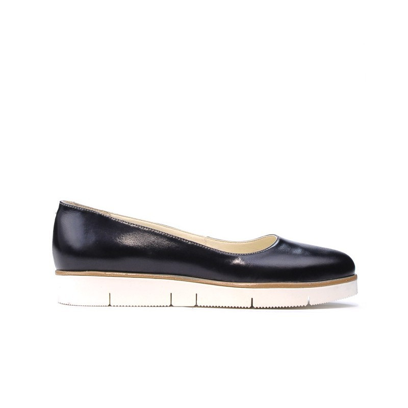 Damskie buty casual 677 lakierowane indygo