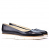 Damskie buty casual 677 lakierowane indygo