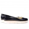 Damskie buty casual 677 lakierowane indygo