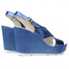 Sandały damskie 5025 indigo perłowe